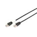 Digitus CAT 6 S-FTP outdoor patch cord, Cu, PE AWG 27/7, length 3 m, black sheath color