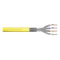 Digitus CAT 7A S-FTP installation cable, 1500 MHz B2ca (EN 50575), AWG 22/1, 1000 m drum, sx, yellow