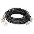 Digitus Breakout cable 12 Fibers, OM4, LC/UPC-LC/UPC universal, color black, 30m