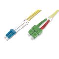 Digitus FO patch cord, duplex, SC (APC) to LC (PC) SM OS2 09/125 µ, 1 m