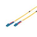 Digitus FO patch cord, duplex, LC to LC SM OS2 09/125 µ, 2 m