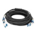 Digitus Breakout cable 8 Fiber, SM G.657.A1 LC/UPC-LC/UPC, universal, Color black, 150m