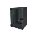 Digitus 10 inch network bundle, incl. 9U cabinet, black shelf, PDU, 8-port switch, CAT 6 patch panel