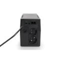 Digitus Line-Interactive UPS, 600VA/360W 12V/7Ah x1 battery,2x CEE 7/7 outlet,RJ-11,LED