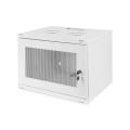 Digitus 7U wall mounting cabinet, SOHO, unmounted 370x540x400 mm, perforated front door, grey