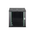 Digitus 12U wall mounting cabinet 607x600x600 mm, color black (RAL 9005)