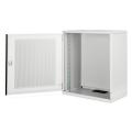 Digitus 12U wall mounting cabinet, SOHO, unmounted 595x540x400 mm, perf. front door, grey