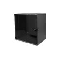 Digitus 12U wall mounting cabinet, SoHo, unmounted 595x540x400 mm, glass front door, black (RAL 9005)
