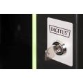 Digitus 12U wall mounting cabinet, Unique 643x600x450 mm, color black (RAL 9005)