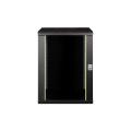 Digitus 16U wall mounting cabinet, Unique 820x600x600 mm, color black (RAL 9005)