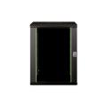 Digitus 16U wall mounting cabinet, Unique 820x600x450 mm, color black (RAL 9005)
