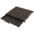 Digitus 1U lockable drawer with handle, 44x483x398 mm black, for 19