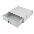 Digitus 3U lockable drawer with handle, 133x483x398 mm grey, for 19