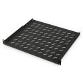 Digitus 1U fixed shelf for racks from 600 mm depth 44x482x400 mm, up to 15 kg, black (RAL 9005)