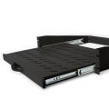 Digitus 2U extendib. shelf for cabinets from 450 mm depth 88x483x352 mm, up to 30 kg, black (RAL 9005)