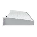 Digitus 2U extendib. shelf for cabinets from 450 mm depth 88x483x352 mm, up to 30 kg, grey (RAL 7035)