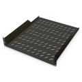 Digitus 2U fixed shelf for racks from 800 mm depth 88,5x482x552 mm, up to 25 kg, black (RAL 9005)