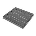 Digitus 1U extendible shelf for 600 mm depth racks 40x485x368 mm, up to 25 kg, black (RAL 9005)