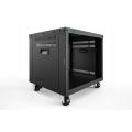 Digitus 8U AVS rack, 420x507x460 mm threaded mounting holes, castors, bl
