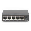 Digitus 5 port Gigabit Network Switch, Desktop, Metall Housing