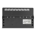 Digitus Desktop CAT 6 Patch Panel, shielded Class E, 8-port RJ45, 8P8C, LSA, black, 482x44x109
