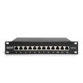 Digitus CAT 6A Patch Panel, shielded,12-Port label field, 1U, 10