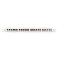 Digitus CAT 6A EA patch panel, shielded, 24-port RJ45 dust cover, 8P8C, 0.5U, grey RAL 7035