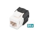 Digitus CAT 6 Keystone Jack, unshielded tool free connection, 24 pcs set