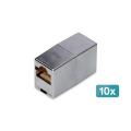 Digitus CAT 5e Modular Coupler, shielded RJ45 to RJ45, 10 pc.