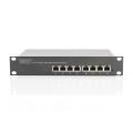 Digitus 10 inch 8-Port Gigabit Unmanaged PoE+ Switch, 80 W