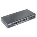 Digitus L2 managed Gigabit Ethernet PoE Switch 8-port PoE + 2-port SFP, 86W PoE budget