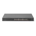 Digitus 24-Port Gigabit + 2-Port Gigabit SFP Unmanaged PoE Switch