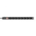 Digitus 1U Aluminum PDU, rackmountable, 8x CEE 7/5 rated power: 16A, 4000W, 250VAC 50/60Hz,