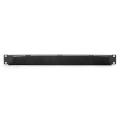 Digitus 1U cable brush management panel open brush, color black (RAL 9005)