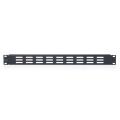 Digitus 1U blank panel with ventilation grille black (RAL 9005)