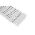 Digitus 2U blank panel with ventilation grille and hinge grey (RAL 7035)