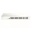 D-Link 28-Port Gigabit PoE+ Nuclias Smart Managed Switch including 4x 1G Combo Ports 370W (With 1 Year License)