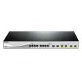 D-Link 12 Port Smart Managed Switch including 8x 10G 2x SFP+ & 2x Combo 10GBase-T/SFP+ports