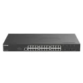 D-Link 24-port Gigabit PoE Smart Managed Switch with 4x 10G SFP+ ports370Watts