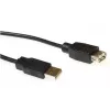 Eminent USB 2.0 Kabel type-A M/F 5.0m zwart