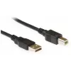 Eminent USB 2.0 kabel type A to B M/M 1.8m Zwart