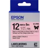 Epson Tape/LK-4PBK Satin 12mm 5m Black/Pink