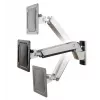 Ergotron Heavy Duty Interactive Arm LCD Wall Mount Polished Aluminium Max LCD size 60' Max weight 18.2KG