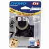 Dymo Fixed Tape/12mm black white Type D1